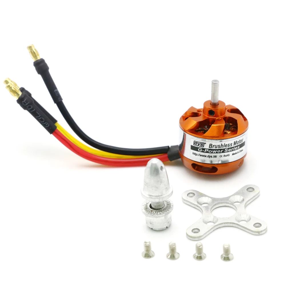Бесщеточный двигатель DYS D2822 1100KV 1450KV 1800KV 2600KV 2-3S для радиоуправляемого самолета