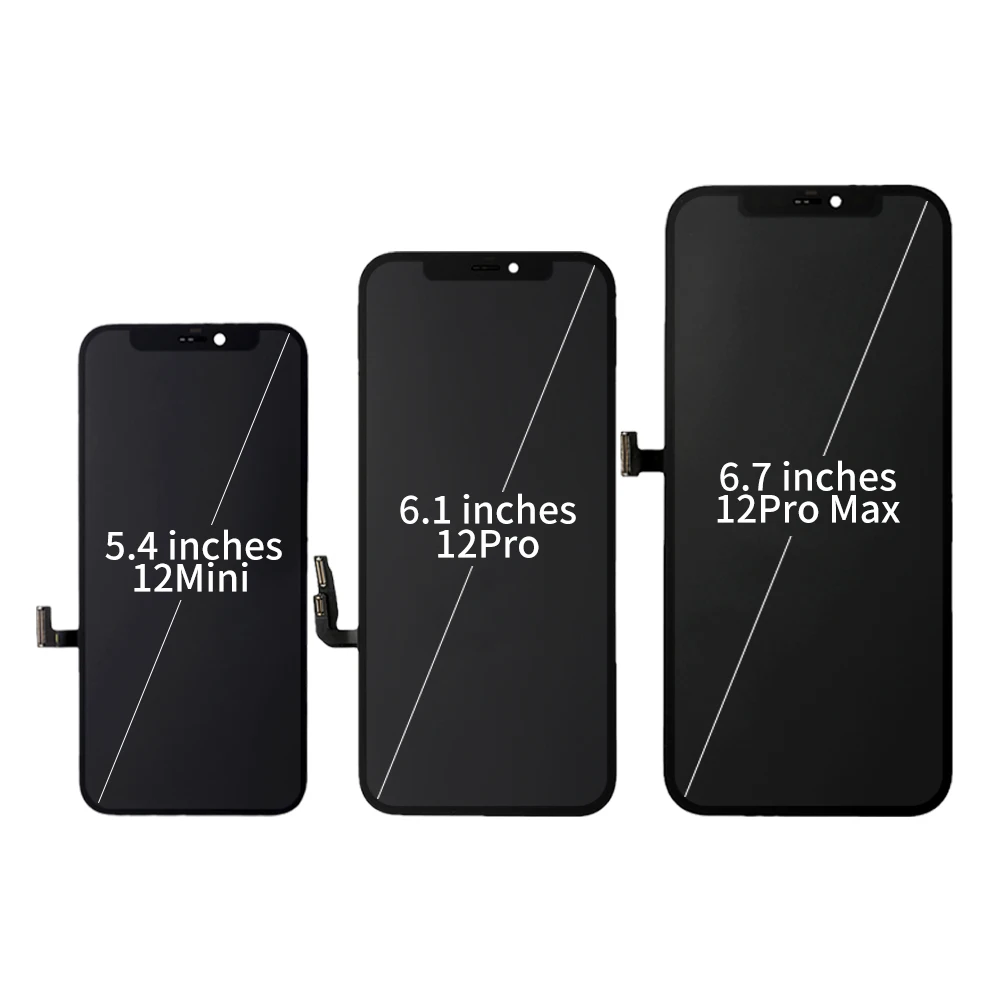 Pantalla LCD de repuesto para m&oacute;vil, montaje de digitalizador t&aacute;ctil, OLED, para iPhone 12 mini 12Pro 12 ProMax Pro-1