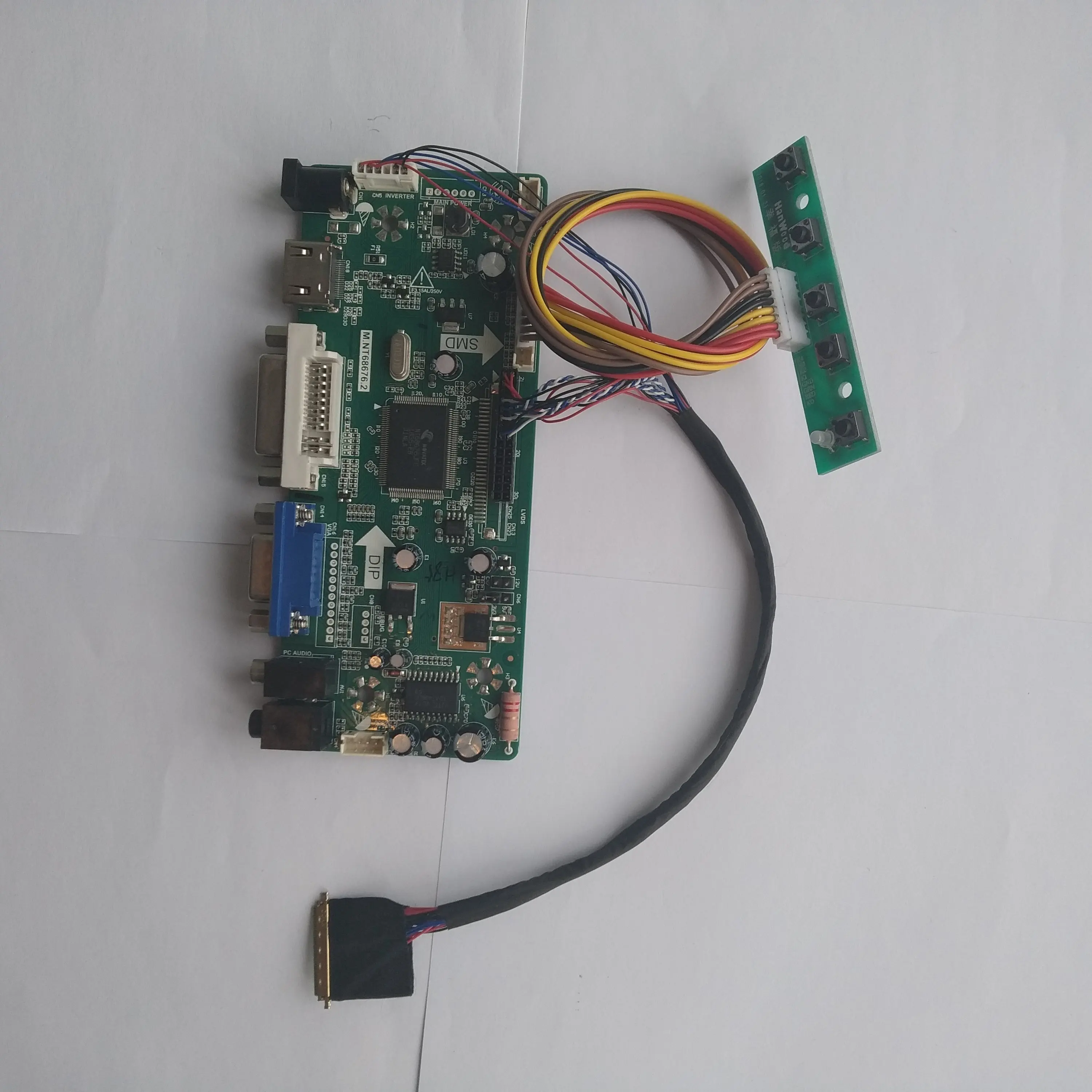 

M.NT68676 HDMI VGA LED ЖК-контроллер драйвер платы комплект для 40pin B089AW01 V0/B089AW01 V1 1024*600 кабель экрана панели