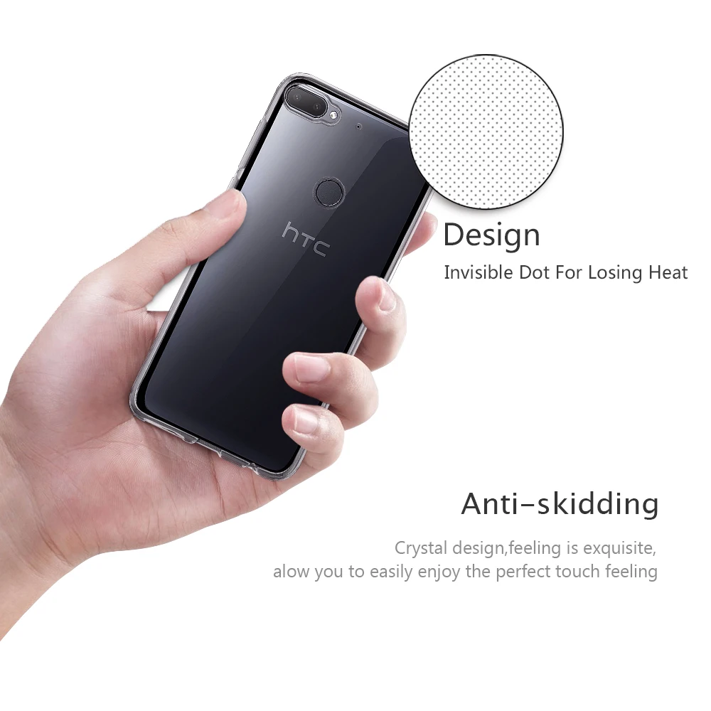 Прозрачный Ультратонкий силиконовый чехол для HTC Desire 21 20 Pro 19s 12S 19 12 Plus | Мобильные