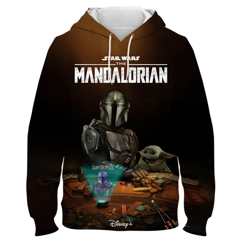 

New Disney Baby Yoda Men Women Children Cool The Mandalorian Hoodies 3D Print Boy Girl Kids Sweatshirt Streetwear Fashion Tops