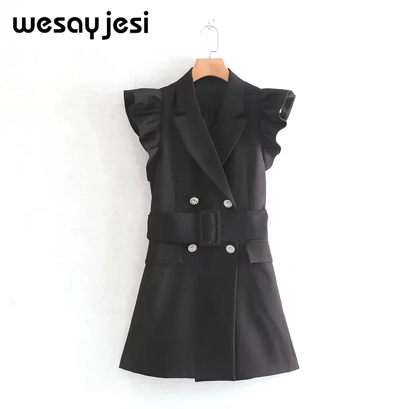 Летнее весеннее Платье Женское vestidos английский стиль без рукавов однотонное платье до середины икры А-силуэта vestidos de fiesta вечернее платье
