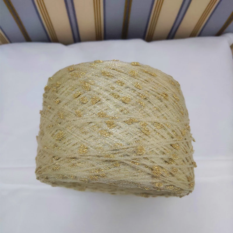 2020 уникальная новая импортная красивая золотая металлическая пряжа из смесового