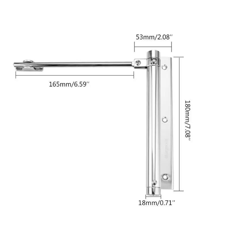 

Stainless Steel Door Self Closing Device Adjustable Door Closers For Home Office Furniture Automatic Spring Door Closers