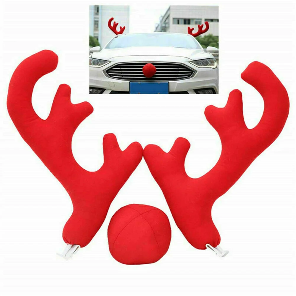 Модный бренд, новинка,, рога, красный нос, Rudolph, олень, автомобиль, костюм с грузовиком, Рождественское украшение