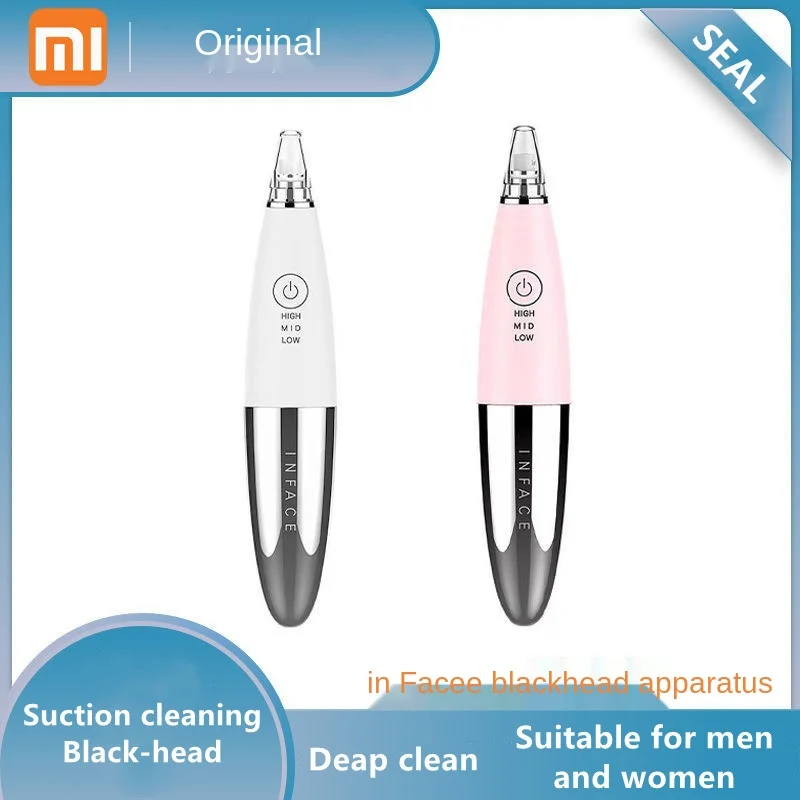 

Xiaomi InFace Vacuum Blackhead Remover Skin Pore Acne Pimple Blackheads Removal Electric Cleaner Facial Beauty Suction Cleansing