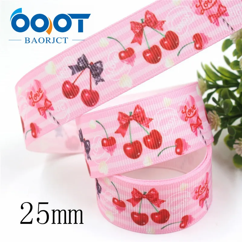 I-19920-2226 OOOT BAORJCT I-19920-2224, 25 мм, 38 мм 10 ярдов фрукты, торт, мультфильм печатных корсажные ленты, ленты ремесла, лук крышка DIY аксессуары - Цвет: I-19920-2226