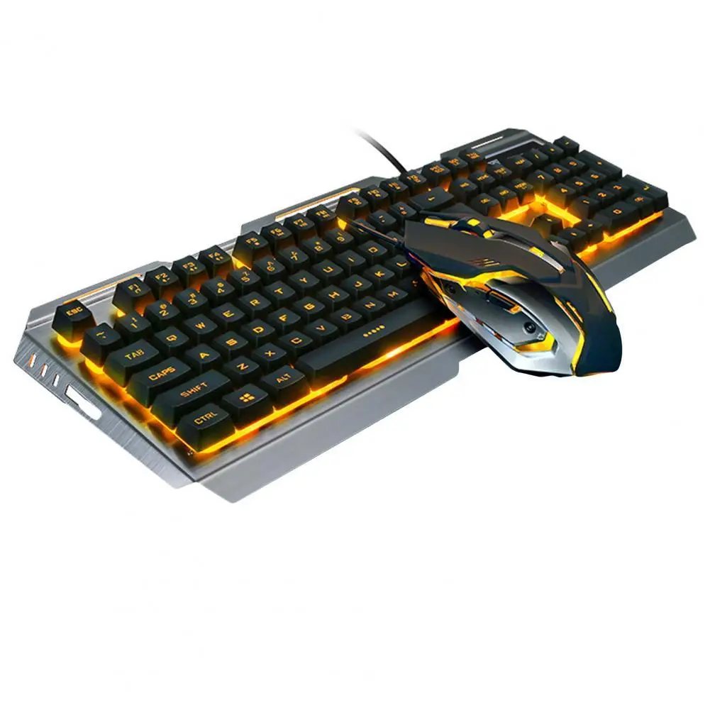 

ALLOYSEED V1 USB Wired Gaming Mouse and Mechanical Keyboard Set Hand Feel Ergonomic RBG Backlight Gamer Mouse Keyboard Combo Set