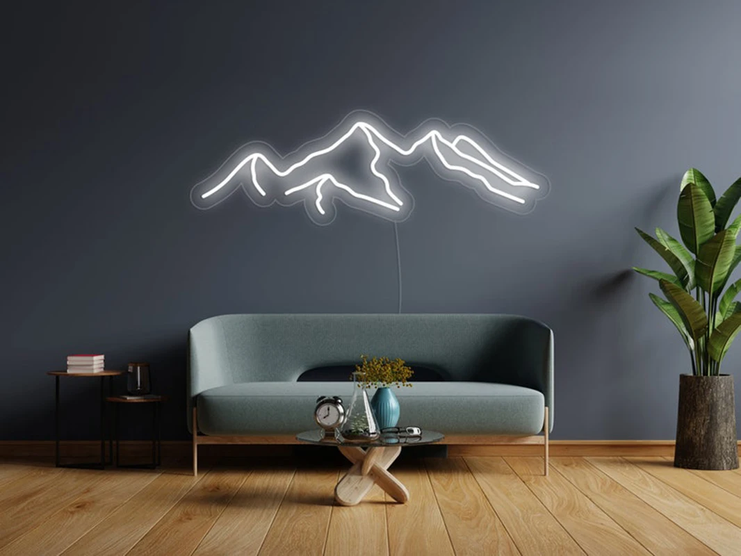 

Aesthetic Cute It's Mountains Neon Sign Custom Decoracion Acrylic For Shop Party Gift Home Kawaii Wall Room Decor