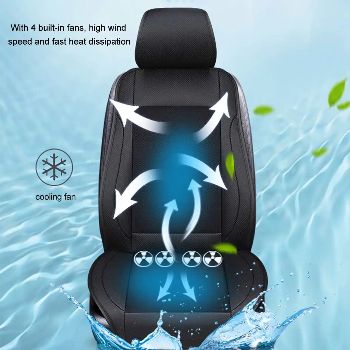 Preço Refrigerar Assento De Carro Capa De Almofada 8/4 Built-in Ventilador Cadeira De Carro Suporte De Volta Massagem 3d 12v 24v Verão Universal Condicionado Cooler