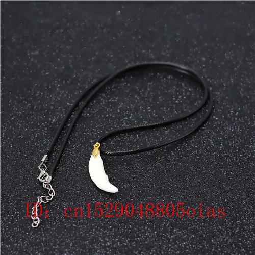 Подлинная натуральный кулон ожерелье волчий зуб Шарм ювелирные изделия Модные