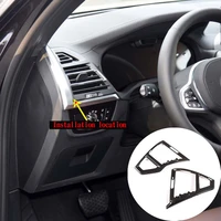 for bmw x3 x4 g01 g02 2022 abs car dashboard side air conditioning air outlet frame decoration stickers car interior accessories