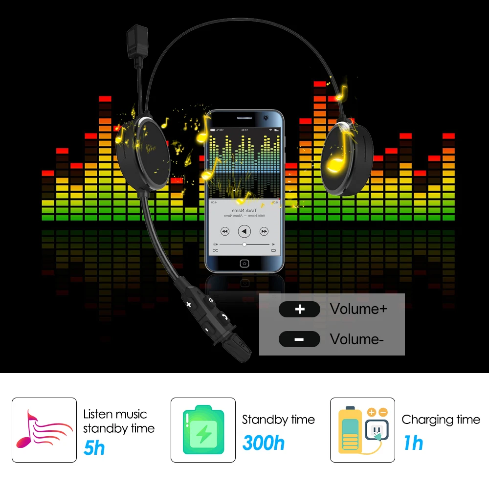 Интерком КАСКО Inalambricos Bluetooth КАСКО мото E300 для 6 гонщиков 8H время разговора BT беспроводной интеркомуникадор интерфон MP3