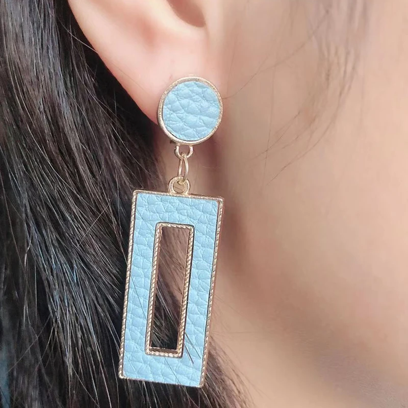 Женские корейские клипсы серьги для ушей без проколов Brincos модные геометрические