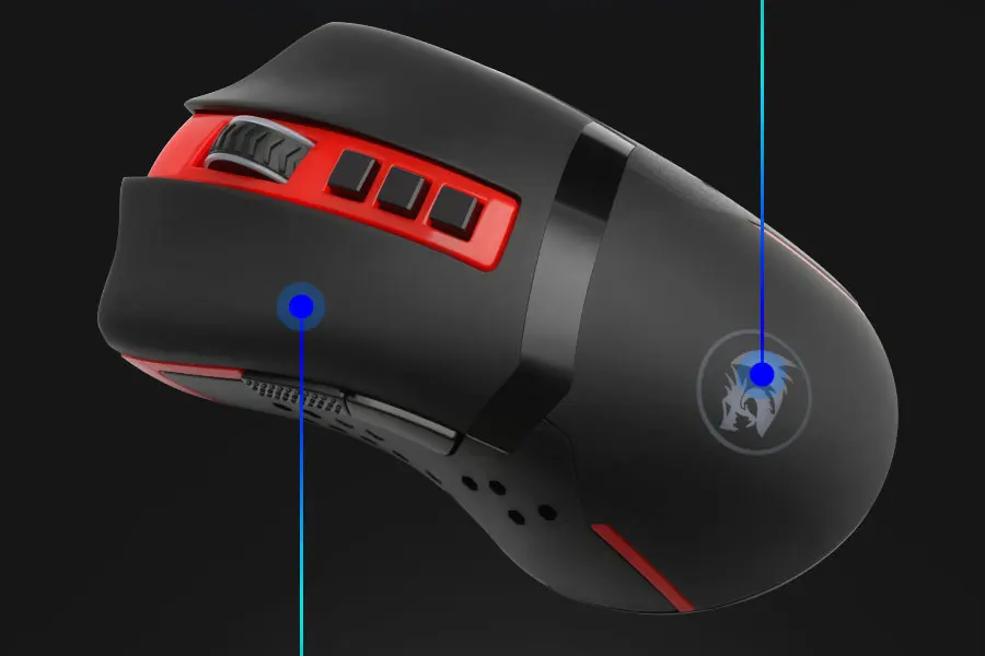 Redragon Blade M692 USB Беспроводная программируемая игровая мышь 4800 dpi 9 Кнопок эргономичная для overwatch геймерские мыши ноутбук компьютер