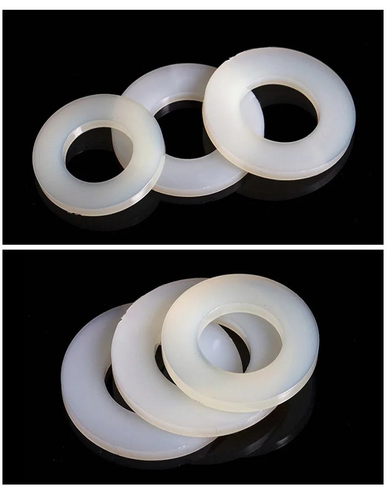 PA66 M2M2.5M3M4M5M6M8M10M12M14M16M20 Plastic Nylon Flat Gasket