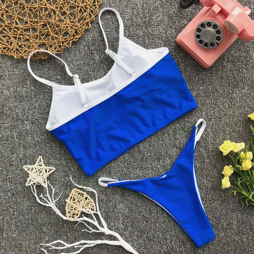 

Women's Swimming Suit Sexy Low Waist Solid Bikini Beach Wear Push Up Padded Swimwear Women Nylon Bathing-Suit Swim Bikini Sets