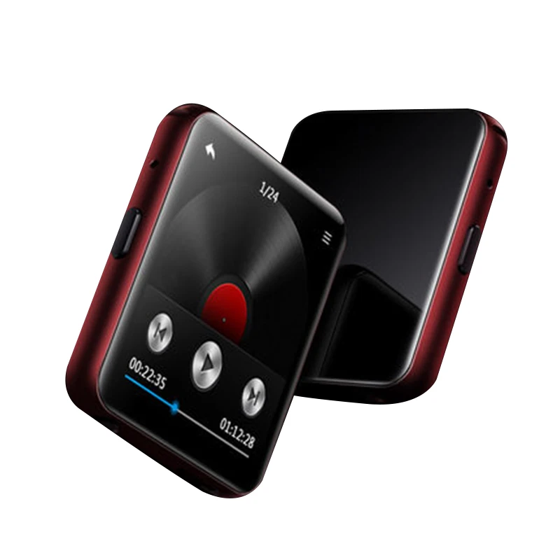 Mp3 плеер с креплением портативный металлический Hi Fi поддержкой Bluetooth и FM радио