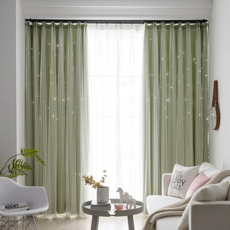 Корейская двойная розовая занавески с принцессой кружевная занавеска со