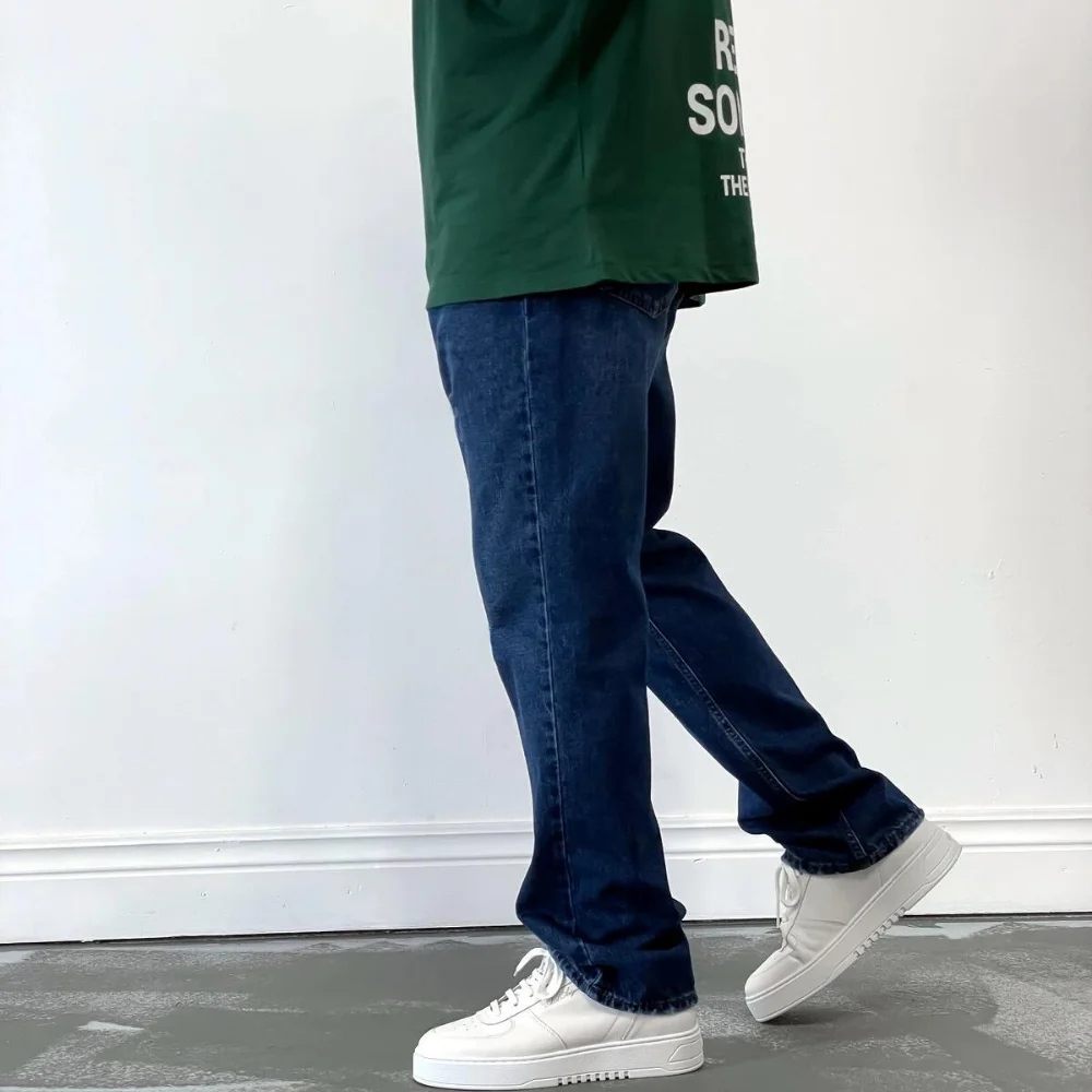 

Новинка Весна 2021, облегающие зауженные джинсы, Мужские Повседневные базовые классические брюки, Высококачественная брендовая одежда, брид...