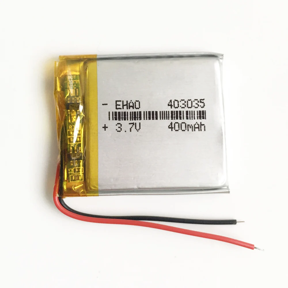 EHAO 403035 3 7 V 400mAh литий полимерная LiPo аккумуляторная батарея для Mp3 DVD камеры GPS bluetooth