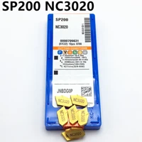 10pcs sp200 nc3020 high quality slotted carbide blade cnc lathe tool turning tool sp200nc3020