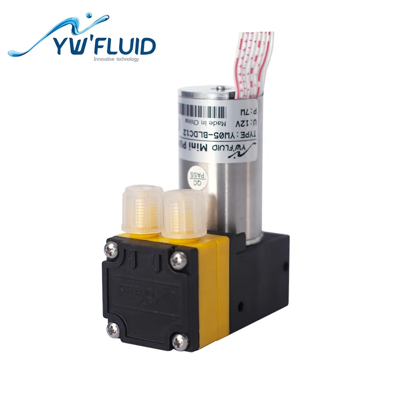 YWfluid электрическая мощность 12В/24В BLDC мини водяной и воздушный мембранные насосы