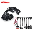 Кабели для грузовиков CDP TCS Pro multidiag pro OBD2 OBDII, полный комплект кабелей для грузовиков, сканирование, 8 шт., коннектор для адаптер для грузовиков, кабели для грузовиков