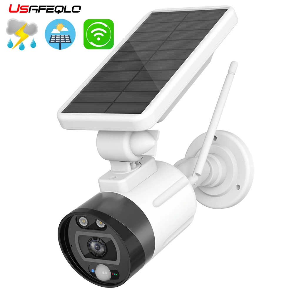 

Проводная бесплатная уличный фонарь на солнечной Wi-Fi 1080P Камера Водонепроницаемый IP66 Беспроводной CCTV HD IP Камера движения PIR Сенсор Wi-Fi для до...
