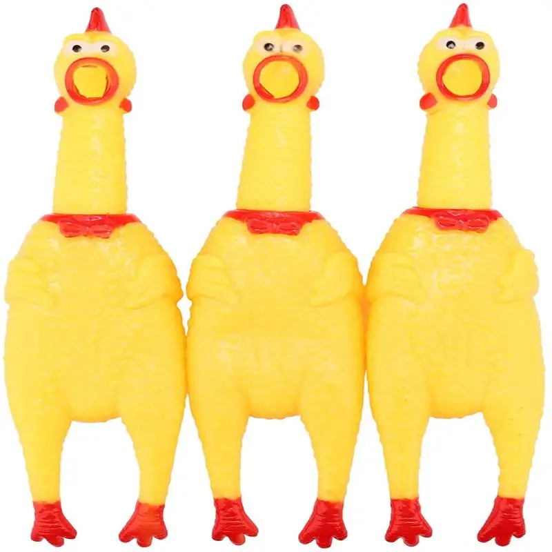 

3 шт. жевательные игрушки для домашних питомцев, звуковые резиновые игрушки для домашних животных, Интерактивная резиновая курица для дома ...