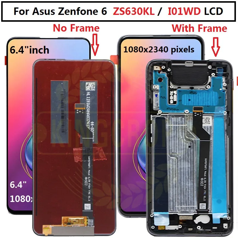 Оригинальный ЖК дисплей 6 4 ''для ASUS Zenfone ZS630KL с рамкой сенсорный экран