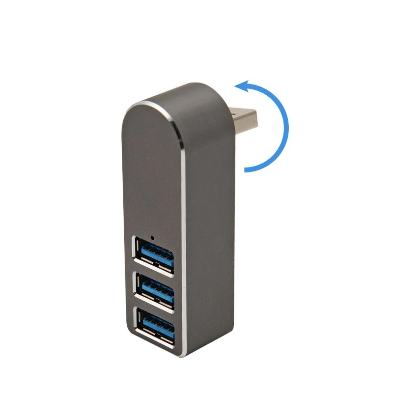 Модный Портативный высокоскоростной мини концентратор USB 3 0 вращение на 180