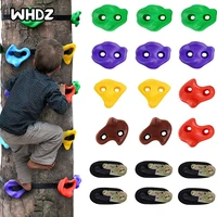 12pcs climbing holds for kids climberclimbing rocks with 6 ratchet straps for outdoor ninja warrior obstacle course training
