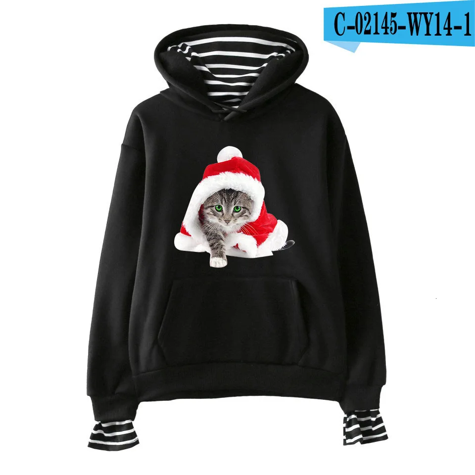 

RICORIT 2020 Winter Men And Women Christmas Hooded Sweatshirt Pullovers Long Sleeve Outwear Women Tops Women Christmas Hoodies