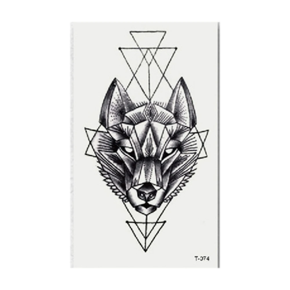 1 шт. Геометрическая наклейка для татуировок женщин и мужчин водонепроницаемая