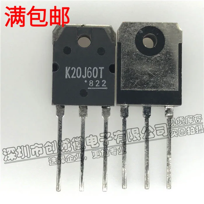 

5PCS/Lot K20J60T TK20J60T MOS N 20A/600V TO-3P