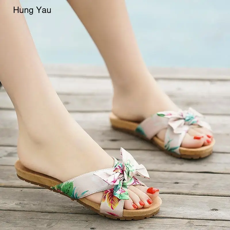 

Women Premium Orthopedic Open Toe Sandals Vintage Anti-slip Breathable For Summer Beach Black Soft Bottom Slippers Size 35-40