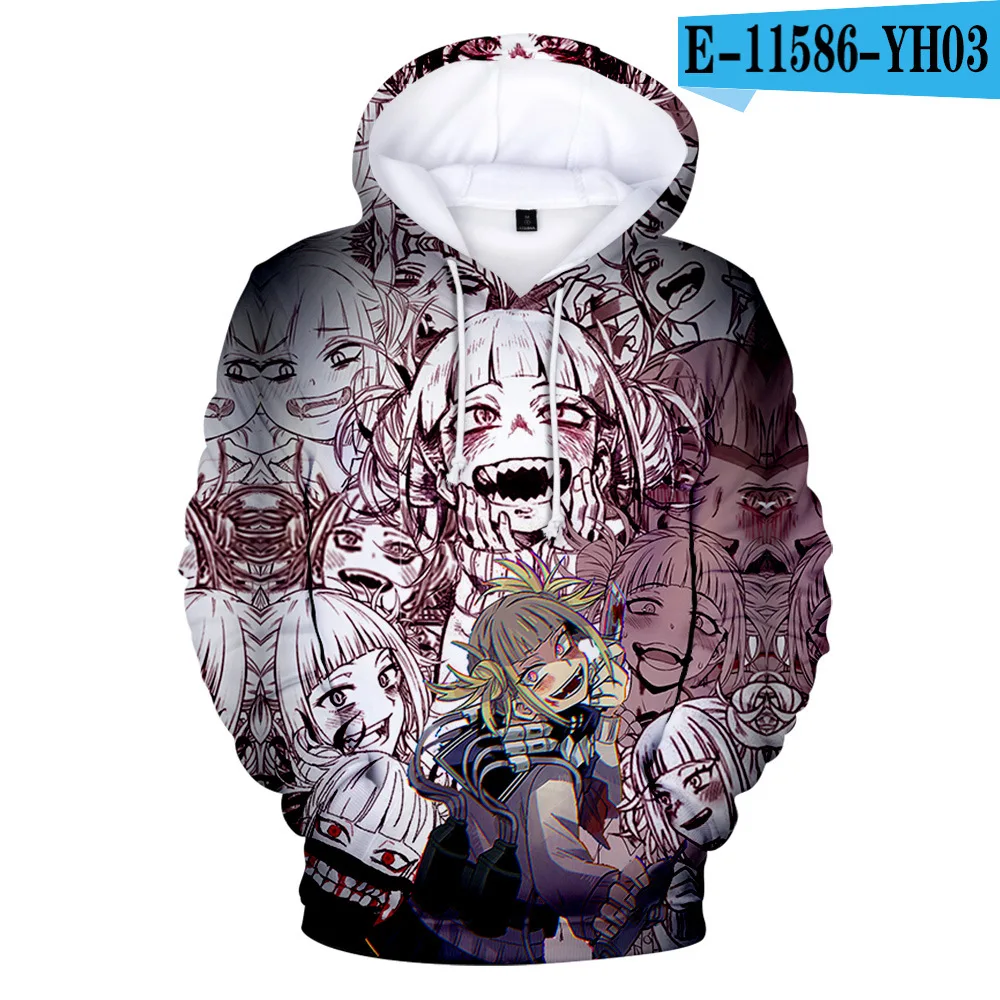

Funny My Hero Academia Cosplay Todoroki Anime Hoodie Himiko Toga Sweatshirts Boku No Hero Academia Izuku Midoriya Unisex Hoodies