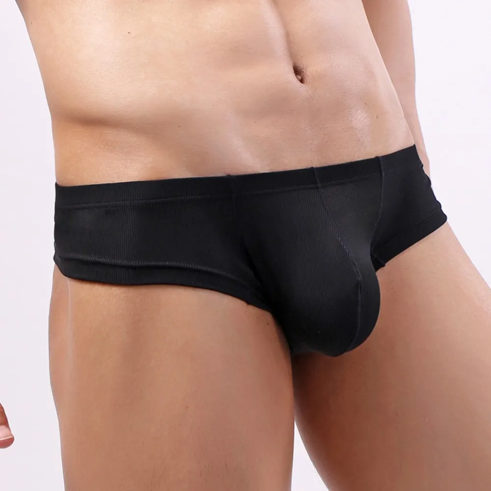 

Men Sexy Brief Thin Screw-Thread Boxer Breathable Underwear Fashion Underpants Comfy Lingerie Fashion Gays Clothes Sissy Panties
