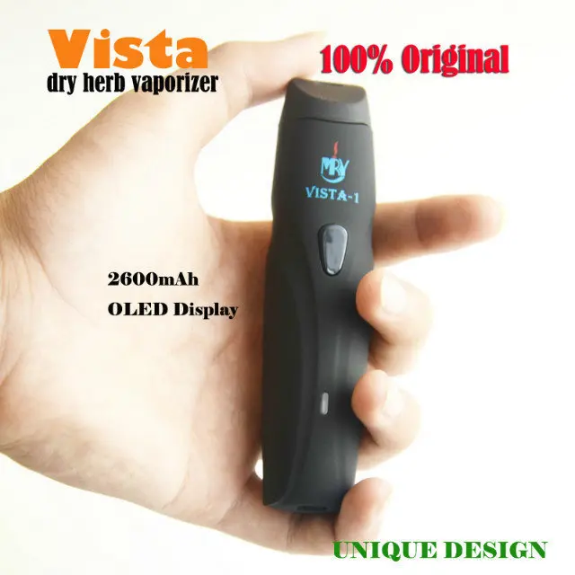 Оригинальный Vista1 2600 мАч Быстрый слуховой сухой травы испаритель Vista I Vaper
