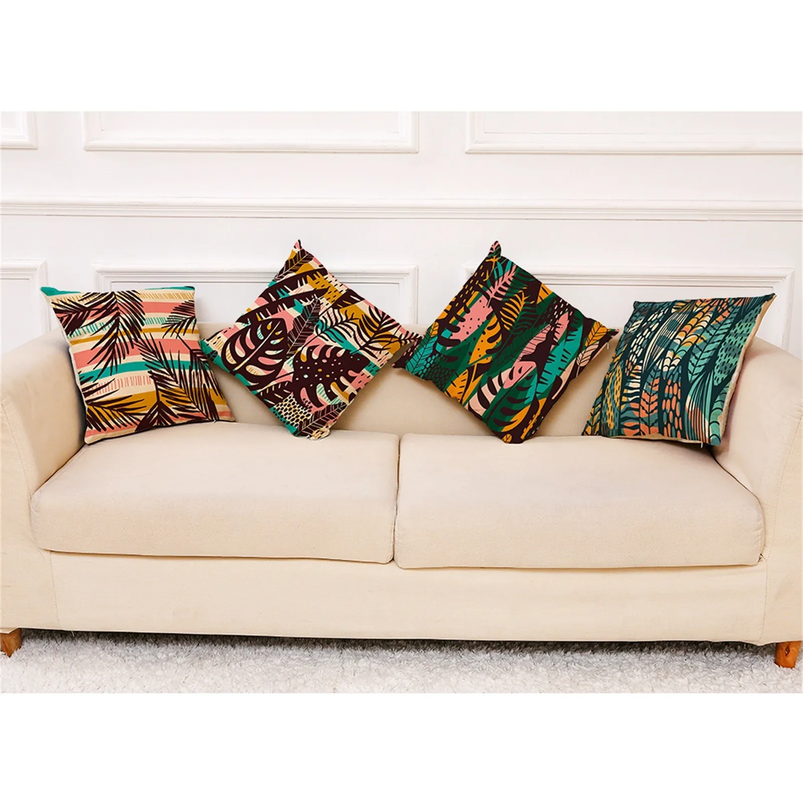 Домашний декор Чехлы красивое растение серии Подушка Чехол Деко Гостиная