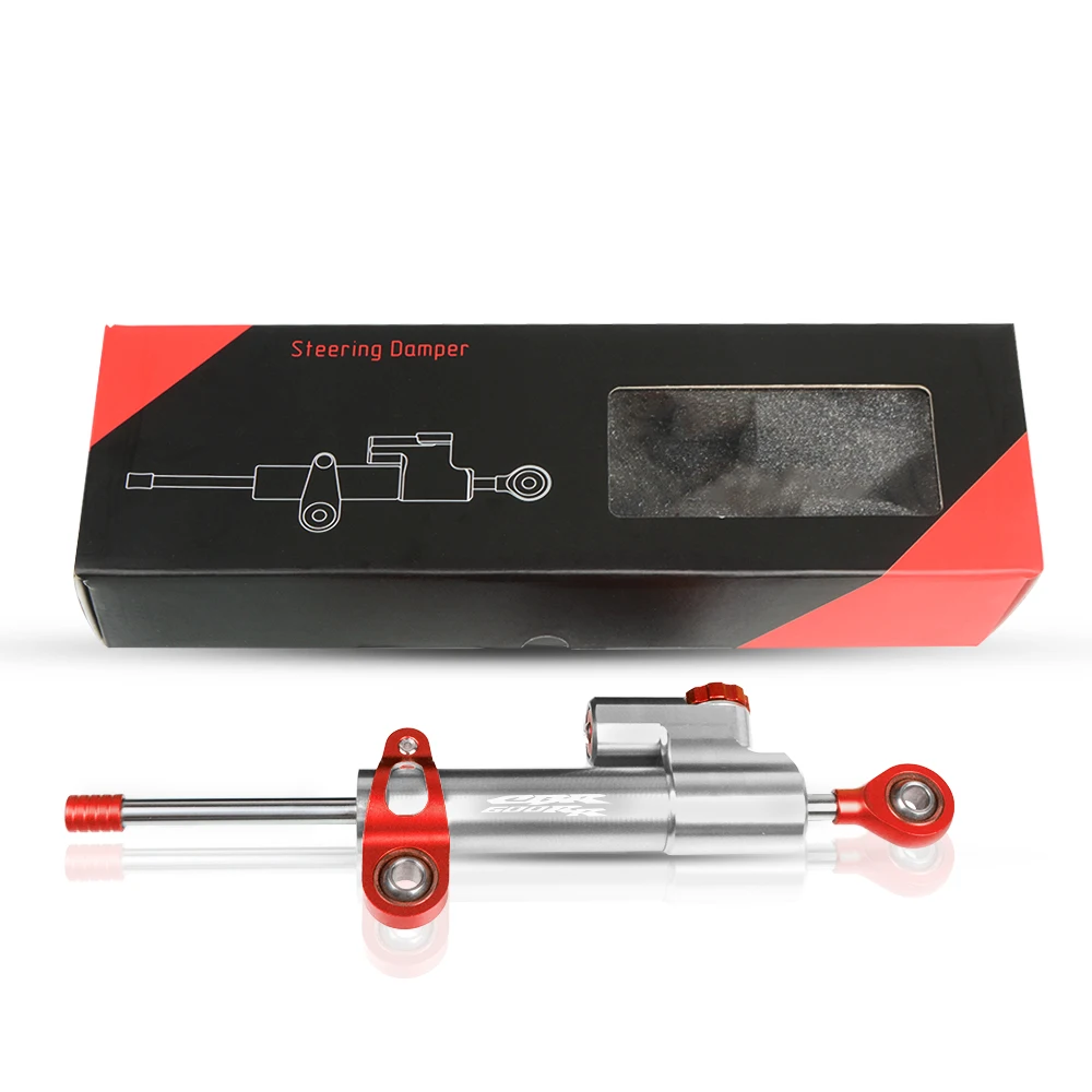 Для HONDA CBR600RR 2003 2004 2005 2006 2003-2006 CBR 600RR мотоцикл Обратный контроль безопасности рулевой Стабилизатор демпфер - Цвет: red and sliver