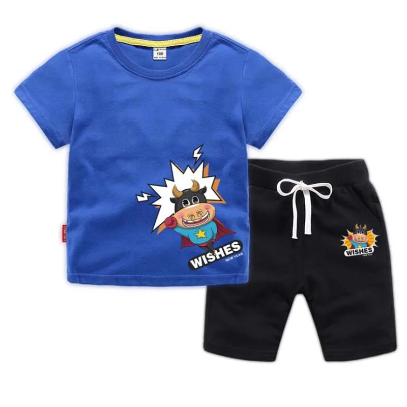 

Детская футболка, костюм, одежда, хлопковая футболка, комплекты детских футболок с короткими рукавами для маленьких мальчиков и девочек, шо...