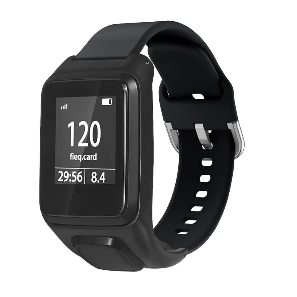 Для TOMTOM Runner 2 3 силиконовый сменный ремешок для часов Смарт-часы аксессуары для TOMTOM Adventurer Series Spark Series