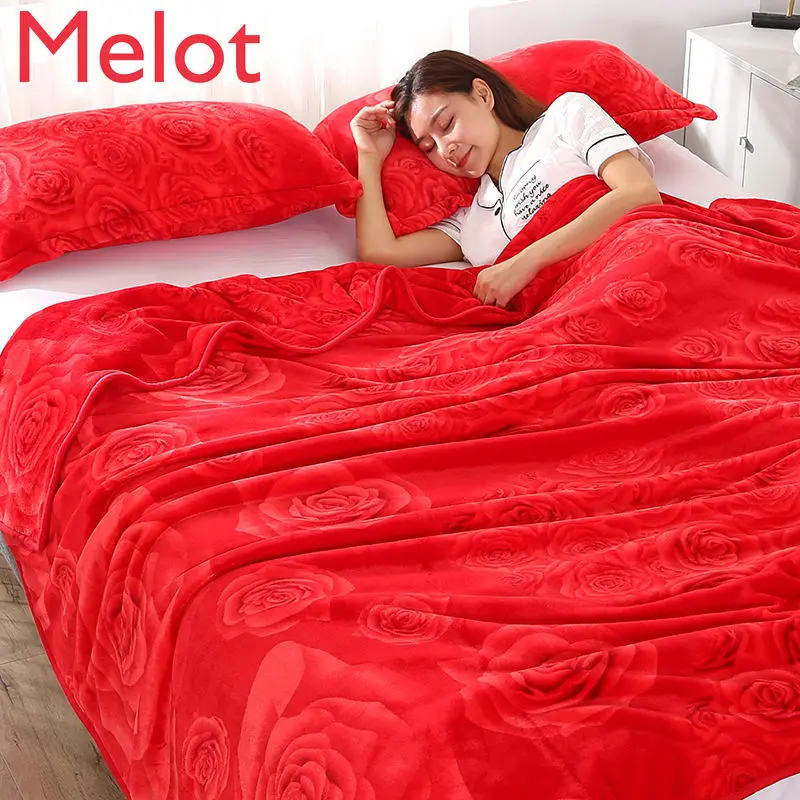 

2021 New Flannel Blanket Plush Personalized Bedspread Winter Thin Quilt Cover Sofa Slipcover Bedspread Weighted Blanket