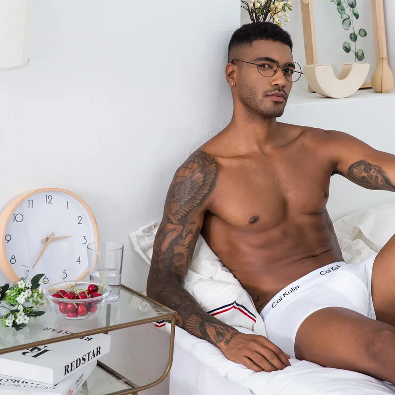 

CAIKULIN Brand High Quality Mens Boxers Underwear Cotton Panties For Man Sexy Shorts Underpants Soft Breathable Vetement Homme