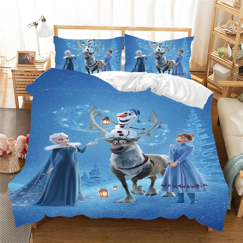 Комплект постельного белья Anna Elsa Frozen 2 Queen King Size комплект для девочек пододеяльник