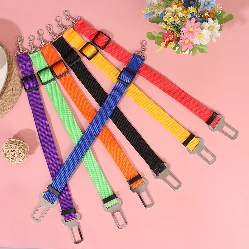 1 шт. регулируемый ремень безопасности поводок для маленьких собак зажим