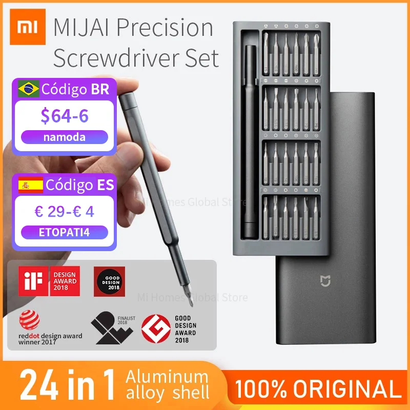 

Original Xiaomi Mijia Screwdriver 24 in 1 Precision Screwdriver Set Tool Kit Magnetic Bits Xiomi Repair Tools For Smart Home