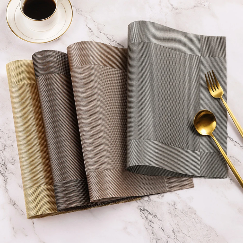 

Простой коврик в европейском стиле в западном стиле, набор из 4 предметов, коврик для стола, кофейный коврик, кухонные аксессуары, украшение ...